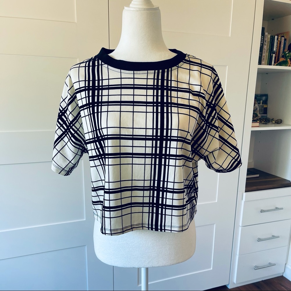 Iris Window Pane Crop Top